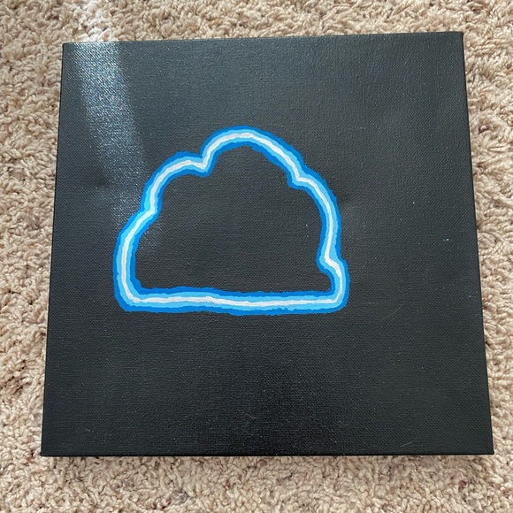 Hand Crafted Other - Neon Cloud Canvas Painted By Me
